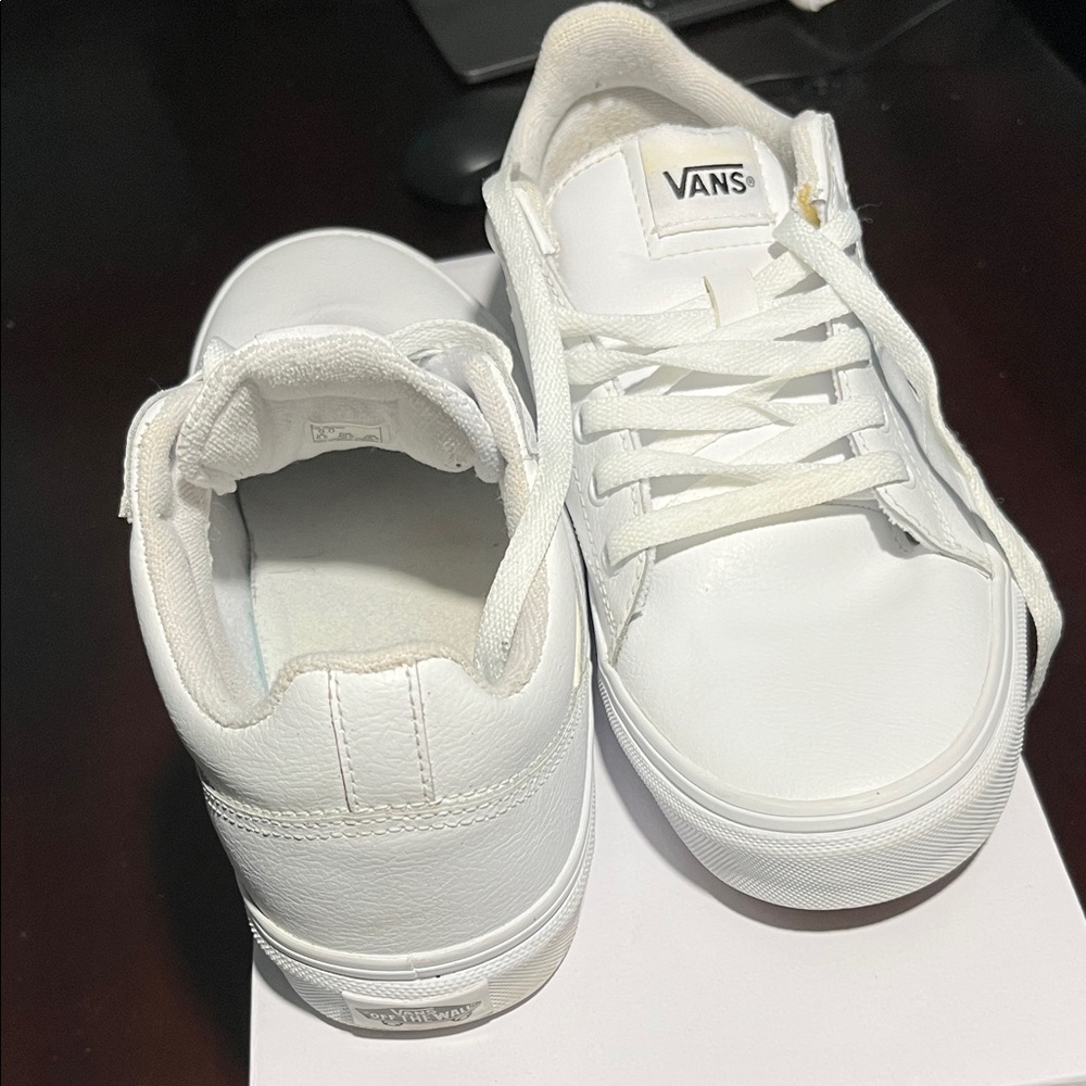 Vans All-White Low-Top Sneakers